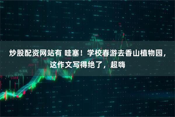 炒股配资网站有 哇塞！学校春游去香山植物园，这作文写得绝了，超嗨